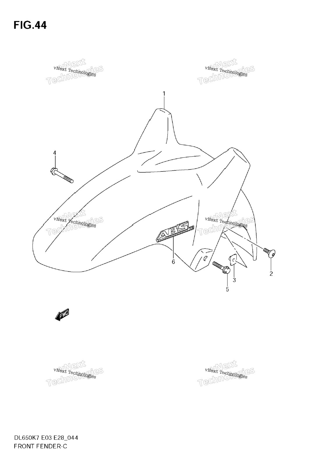 Front Fender (Model K7)