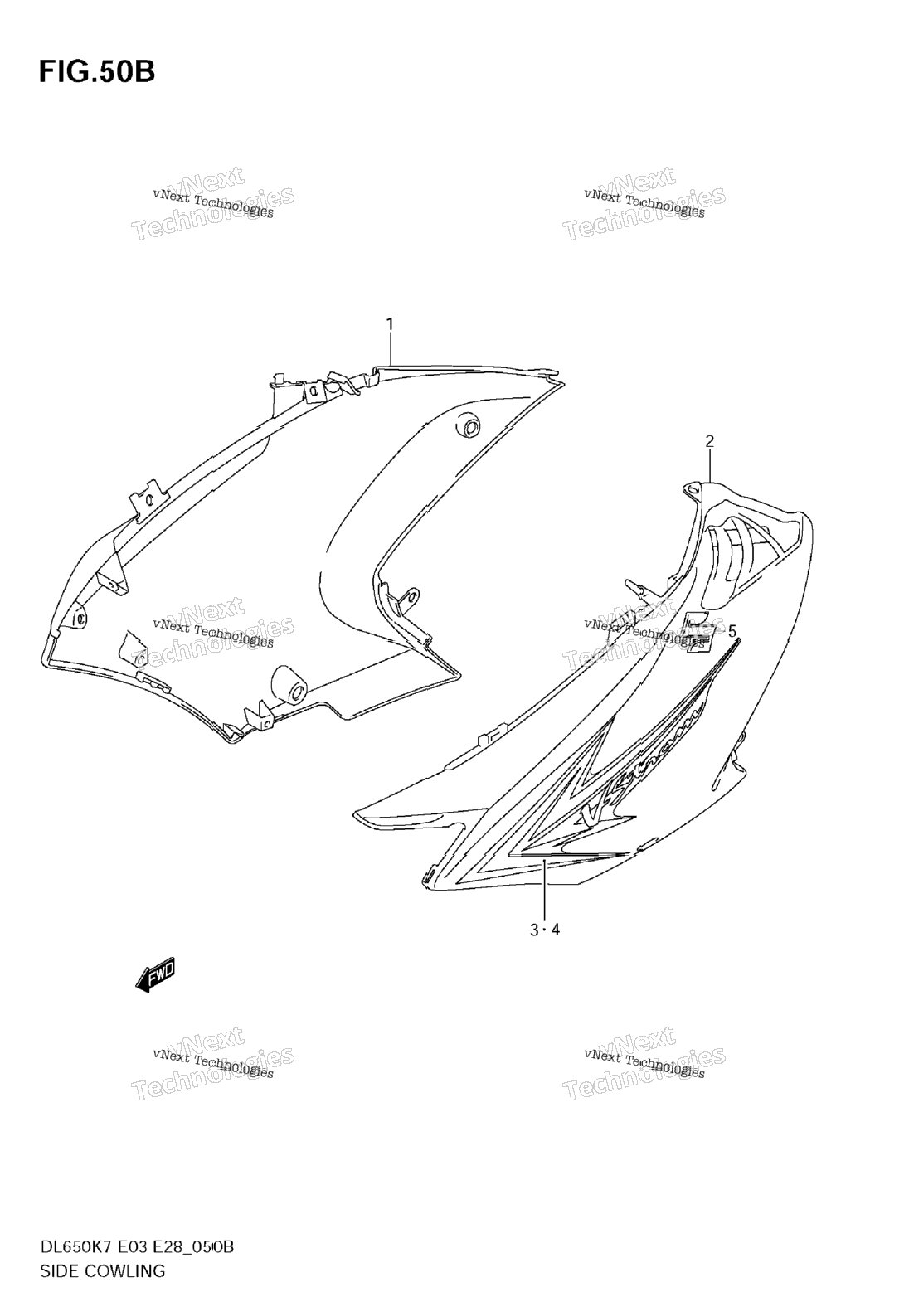 Нажмите для увеличения Side Cowling (Model K9)