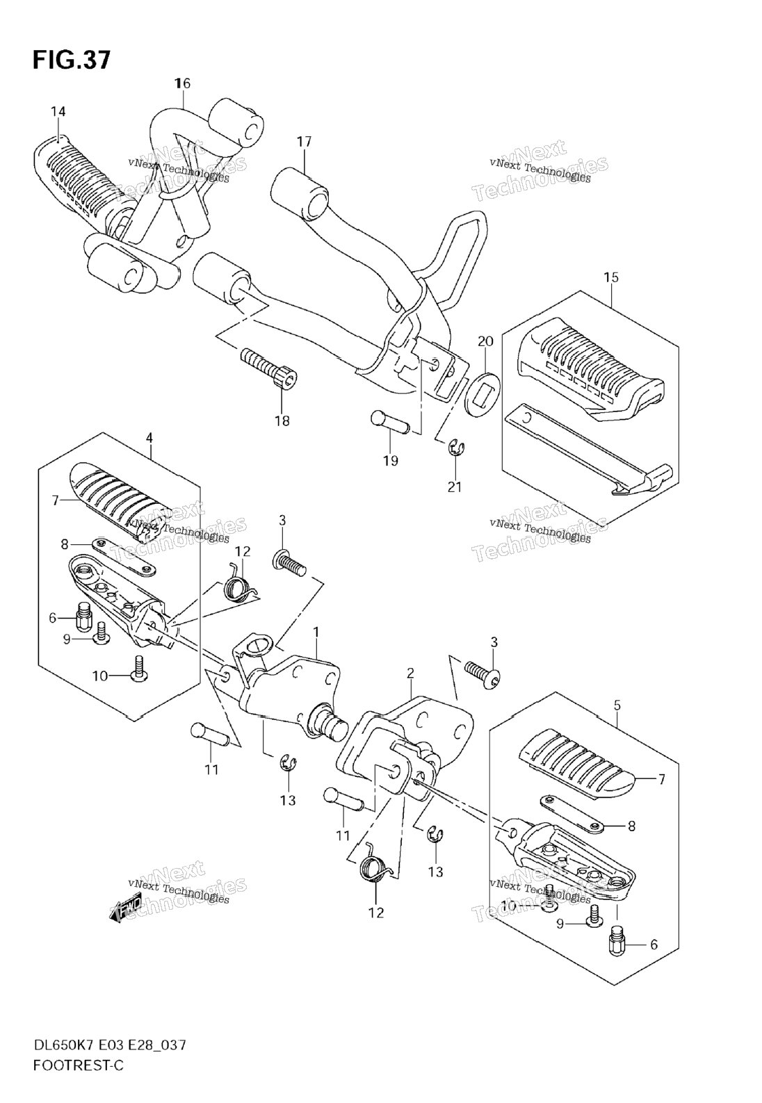Нажмите для увеличения Footrest