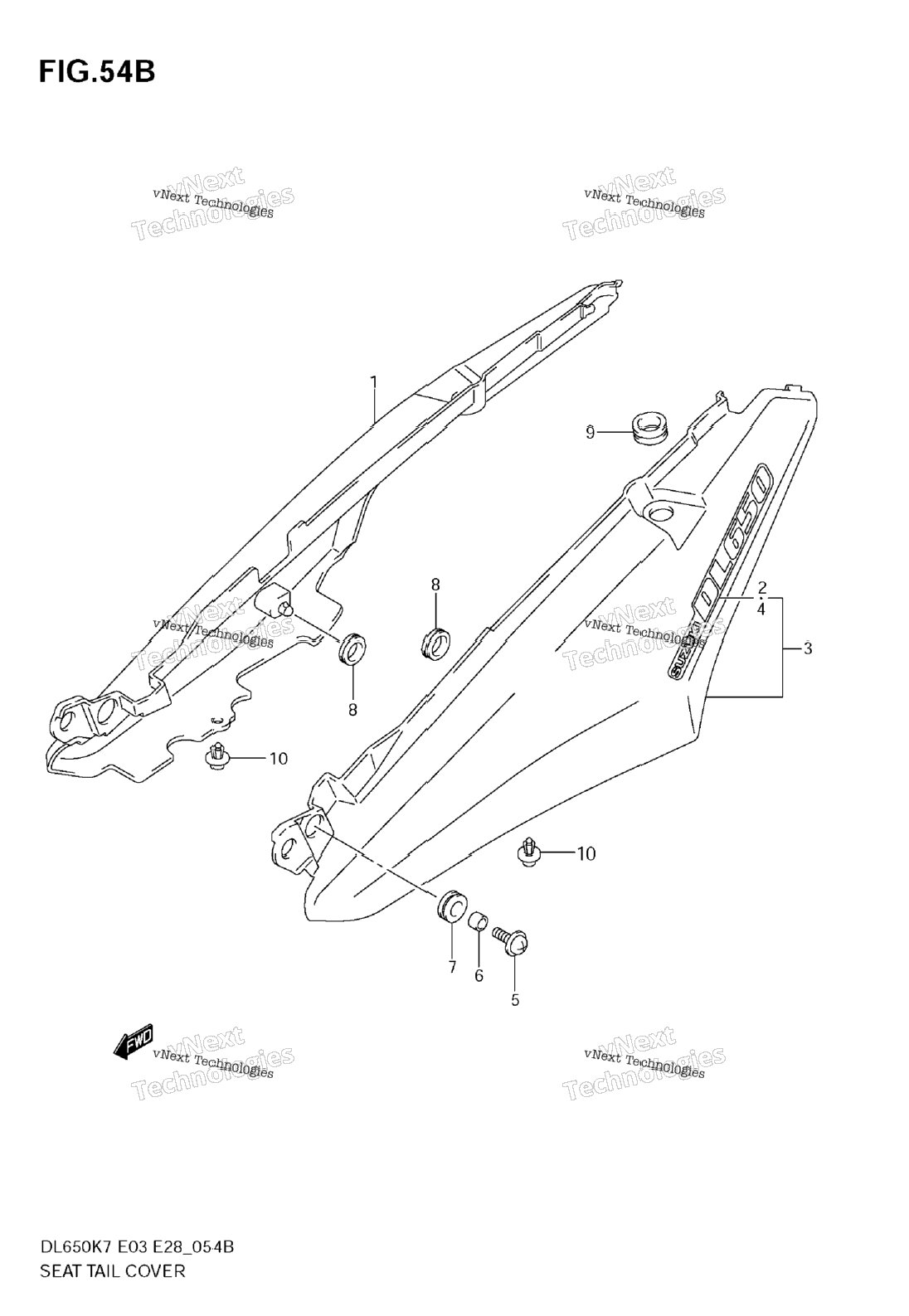 Нажмите для увеличения Seat Tail Cover (Model K9)