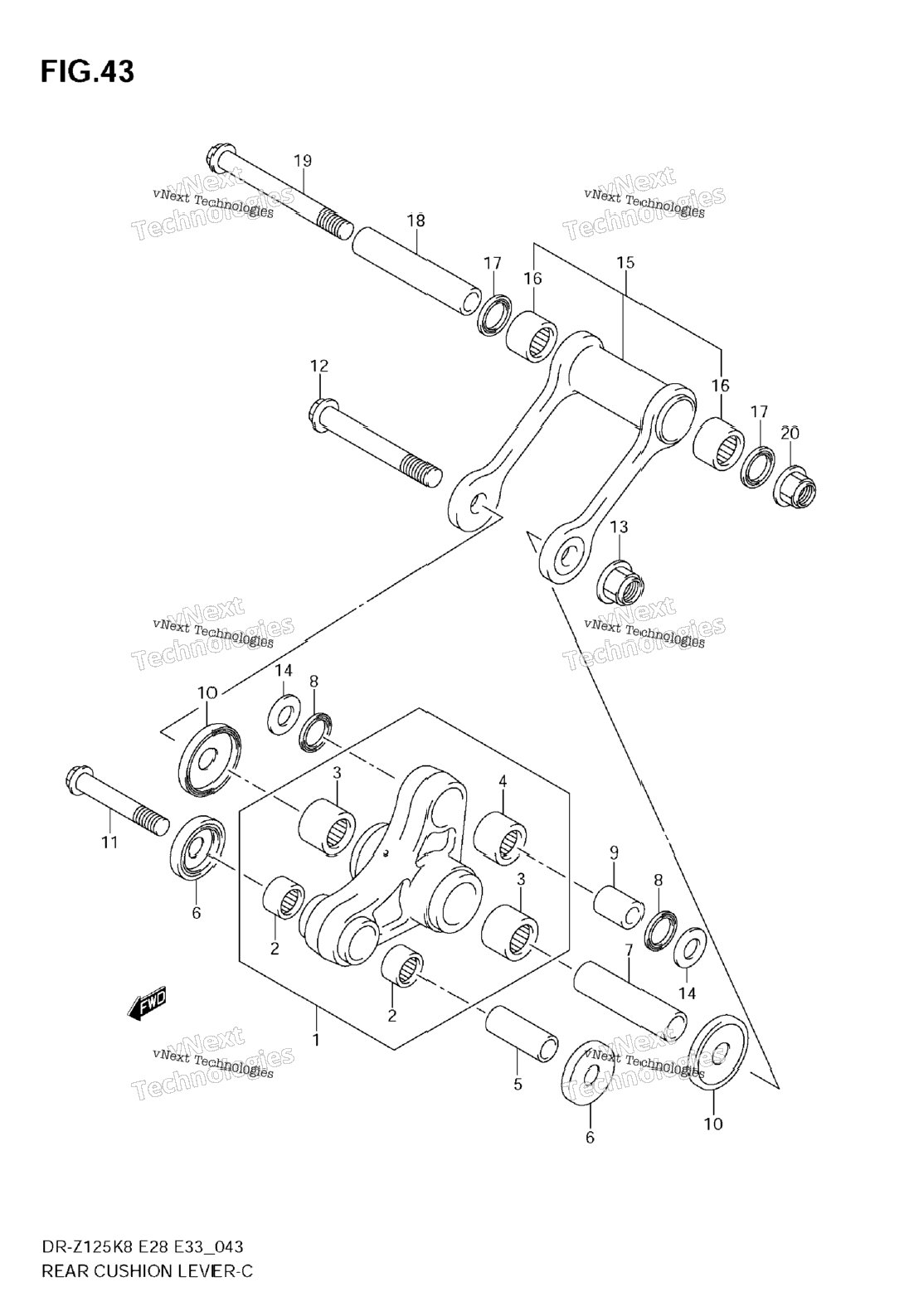 Rear Cushion Lever