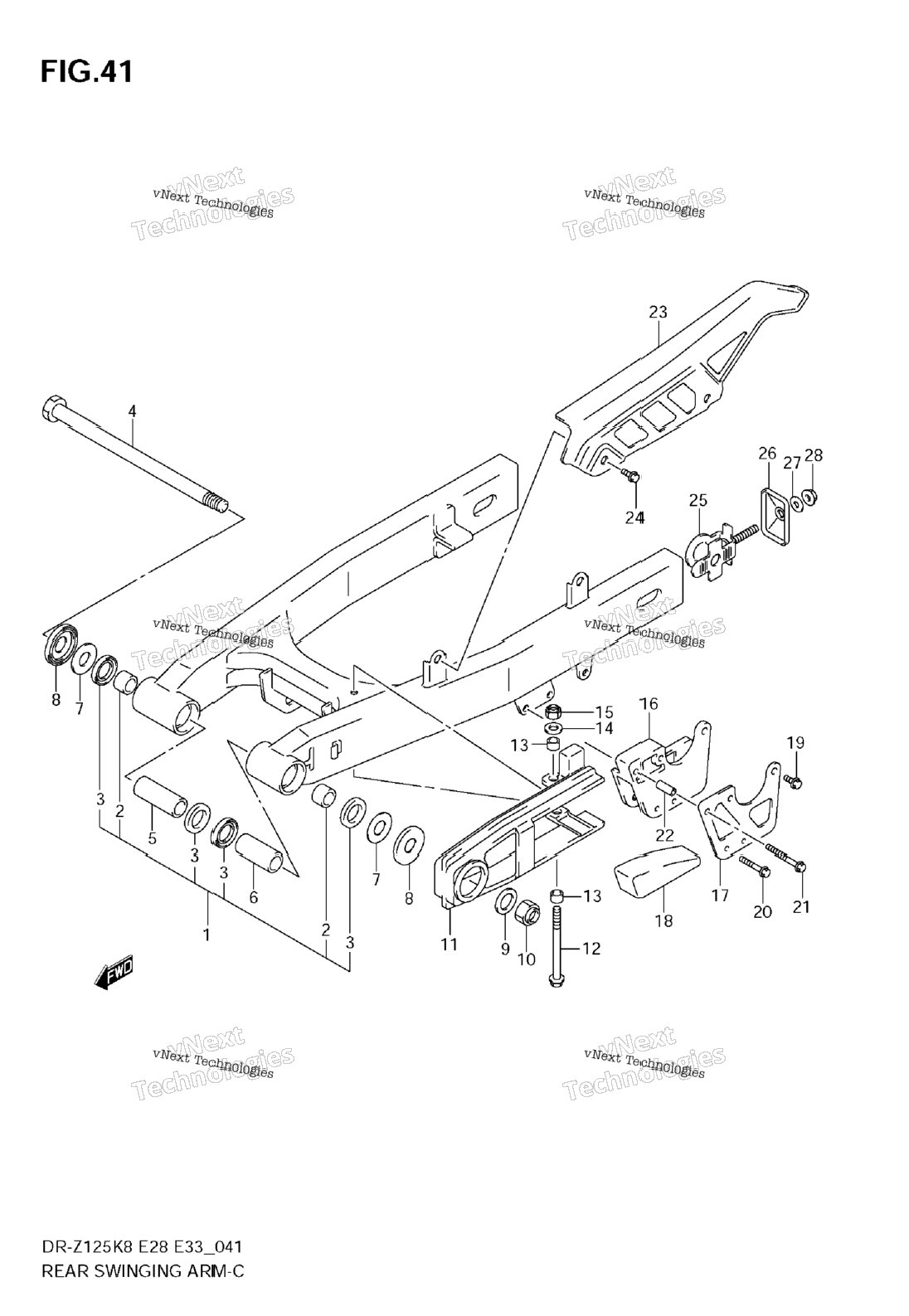 Rear Swinging Arm
