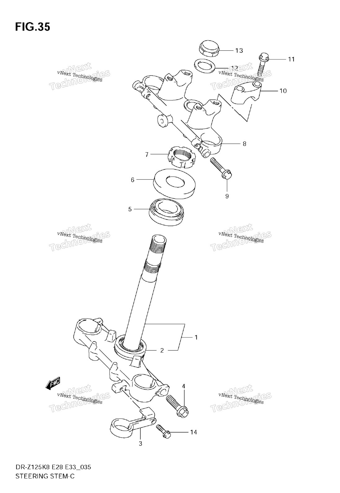 Steering Stem (E33)