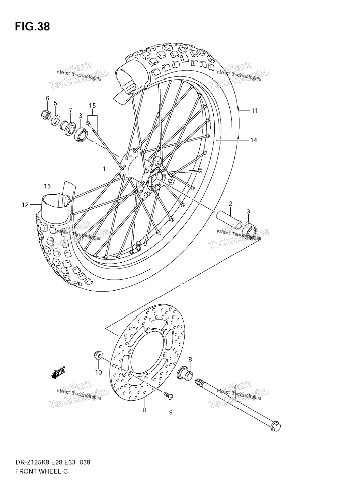 Front Wheel (Dr-Z125l)