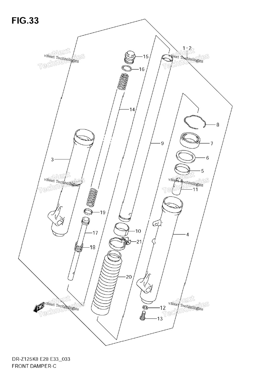 Front Damper (Dr-Z125)