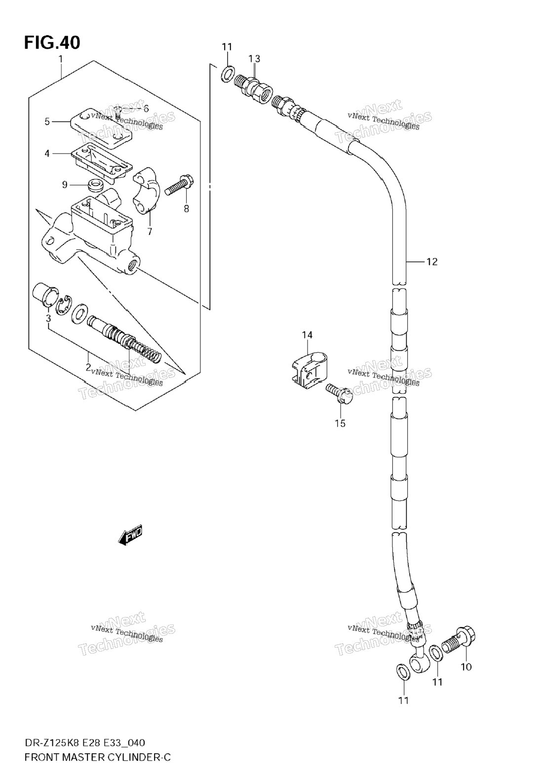 Front Master Cylinder (Dr-Z125l)