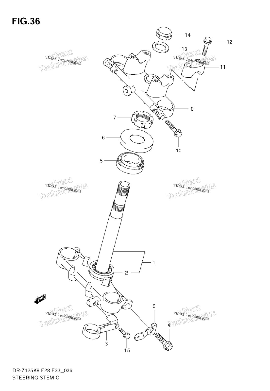 Steering Stem (E28)