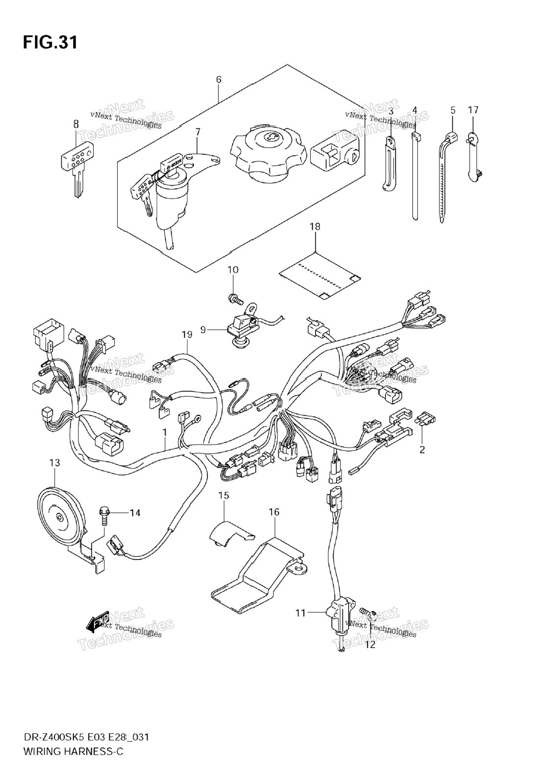 Wiring Harness (Model K5)
