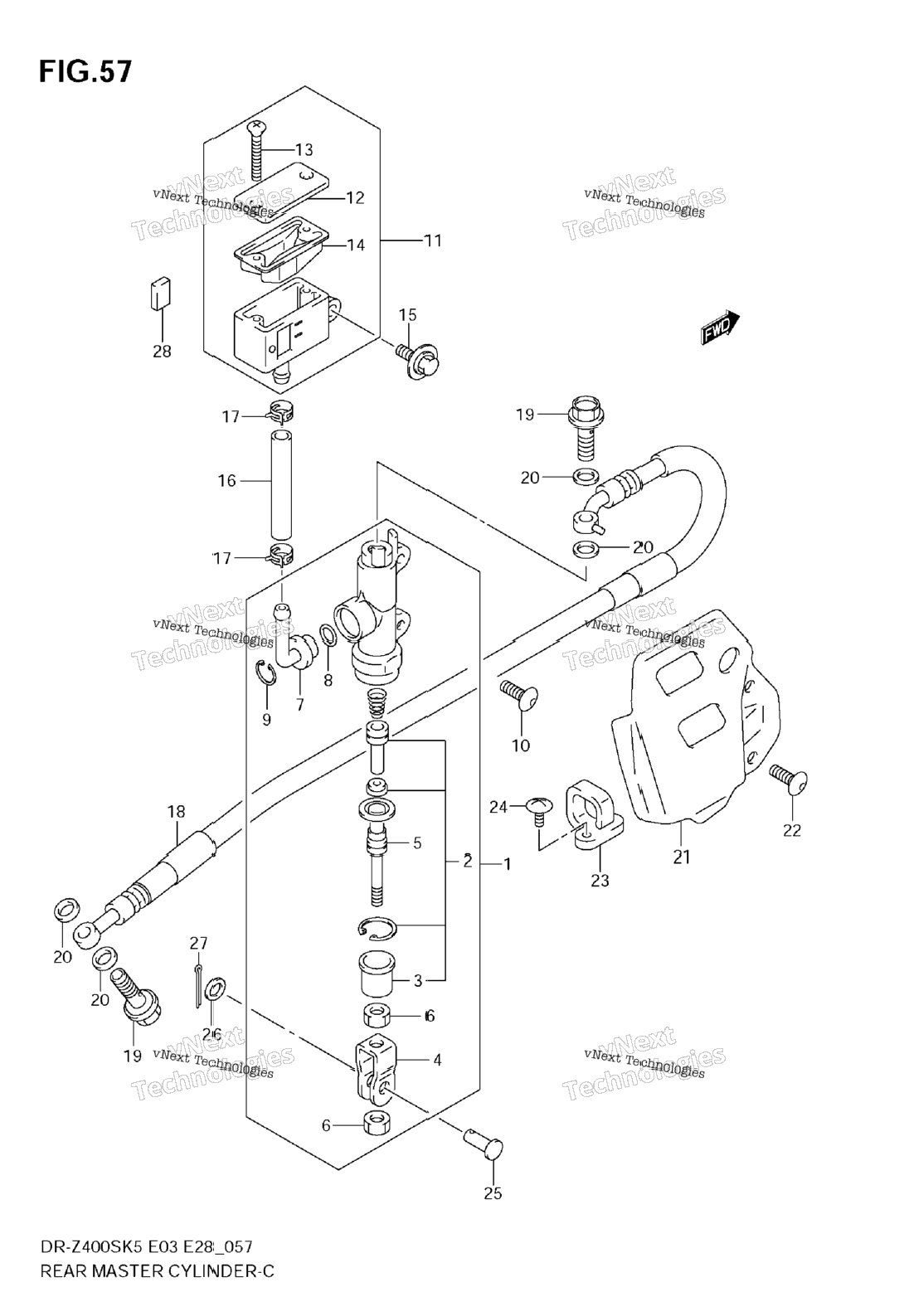 Нажмите для увеличения Rear Master Cylinder