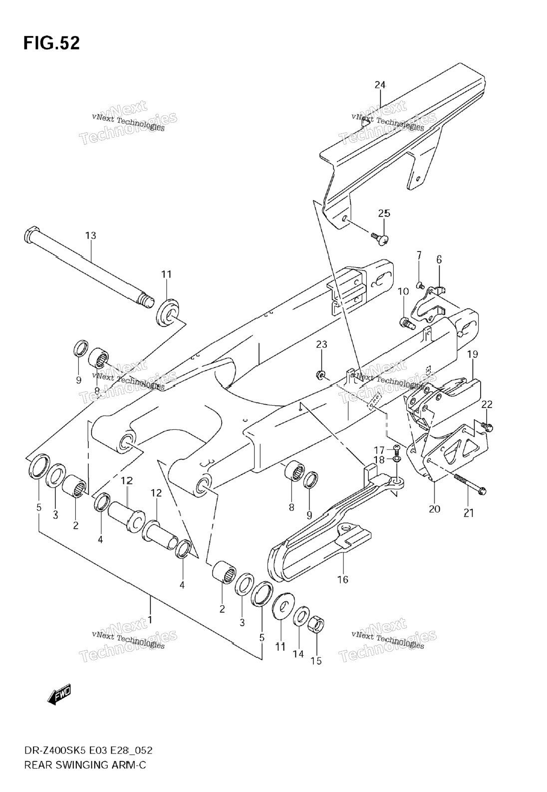 Нажмите для увеличения Rear Swinging Arm