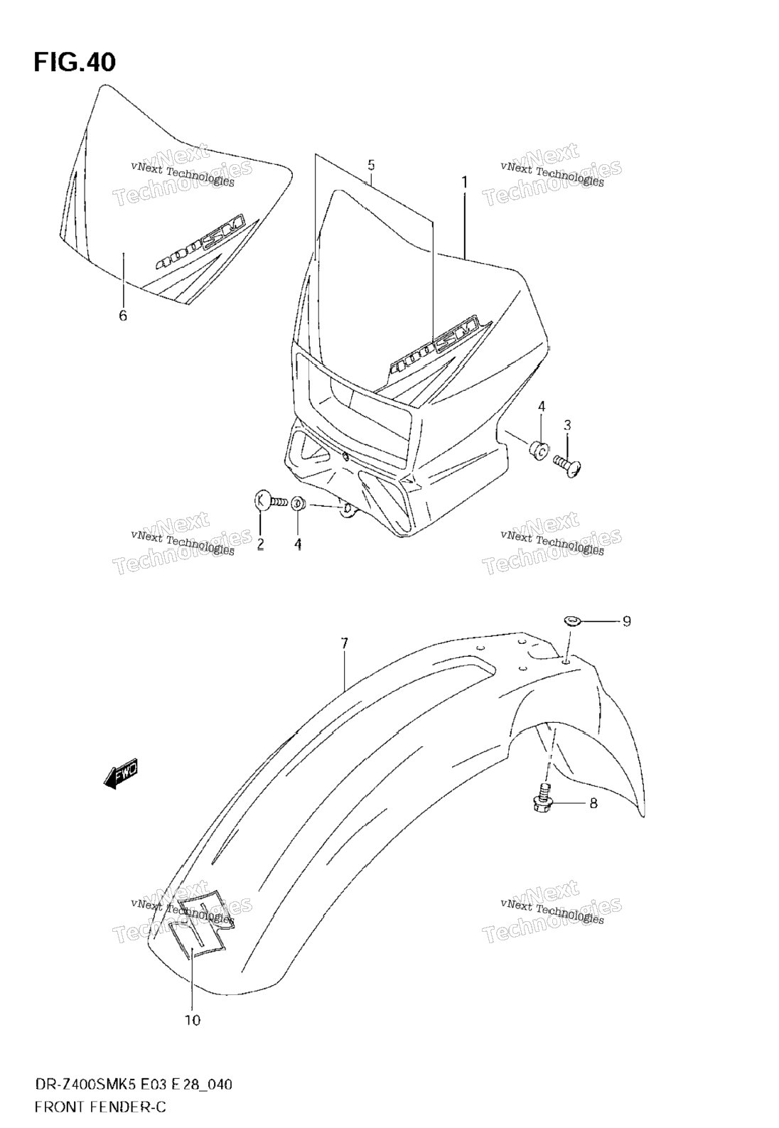 Front Fender (Model K5)