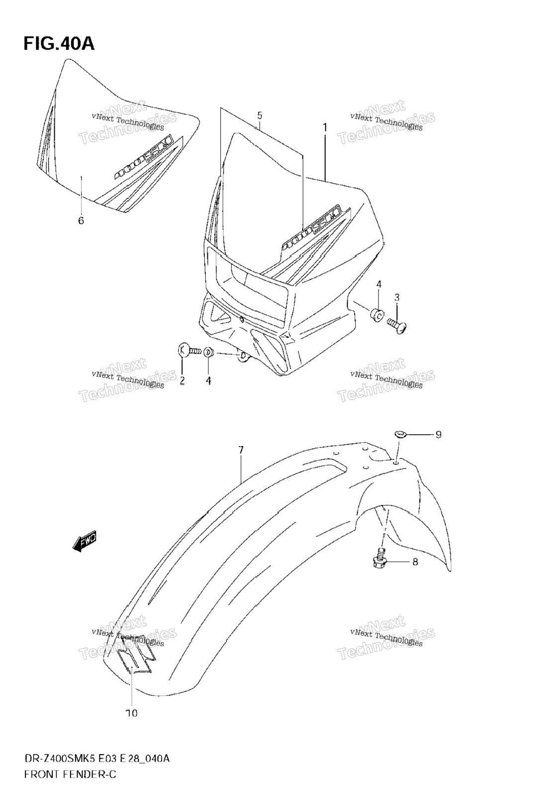 Front Fender (Model K6)