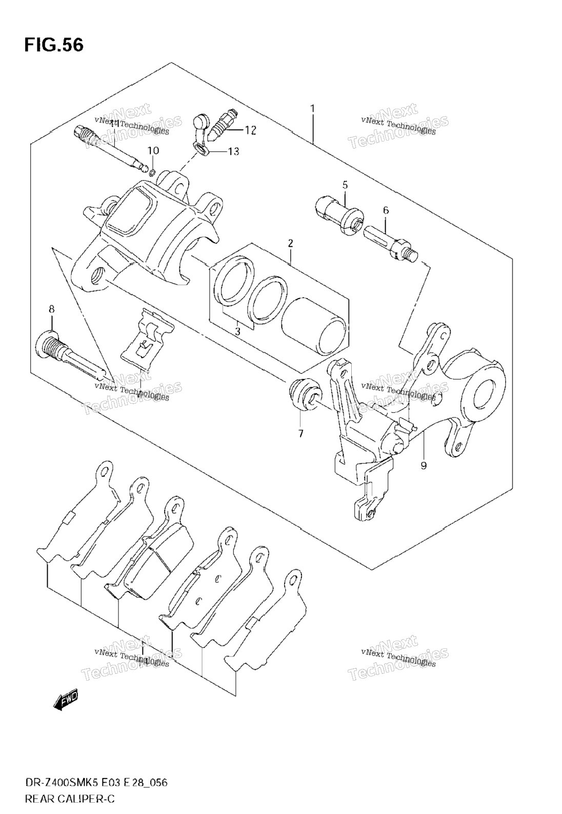 Нажмите для увеличения Rear Caliper