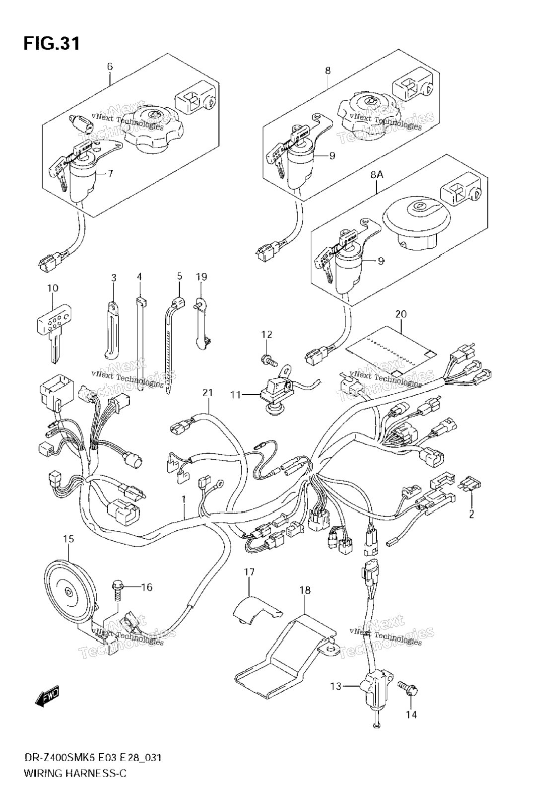 Нажмите для увеличения Wiring Harness