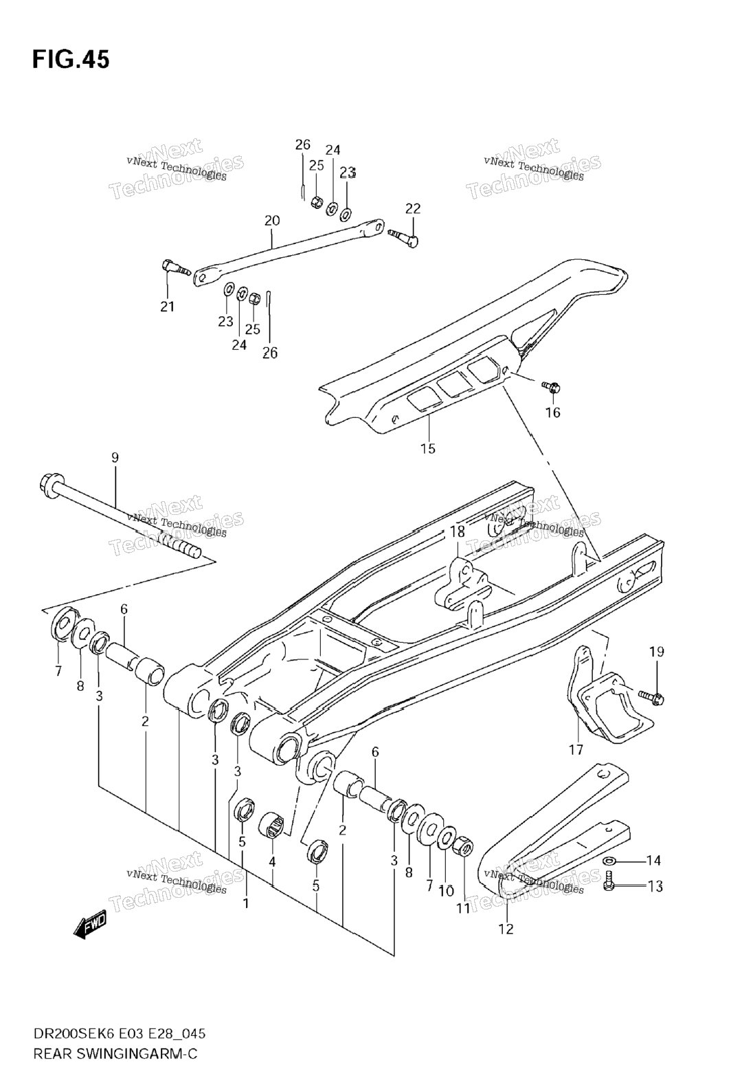 Rear Swinging Arm