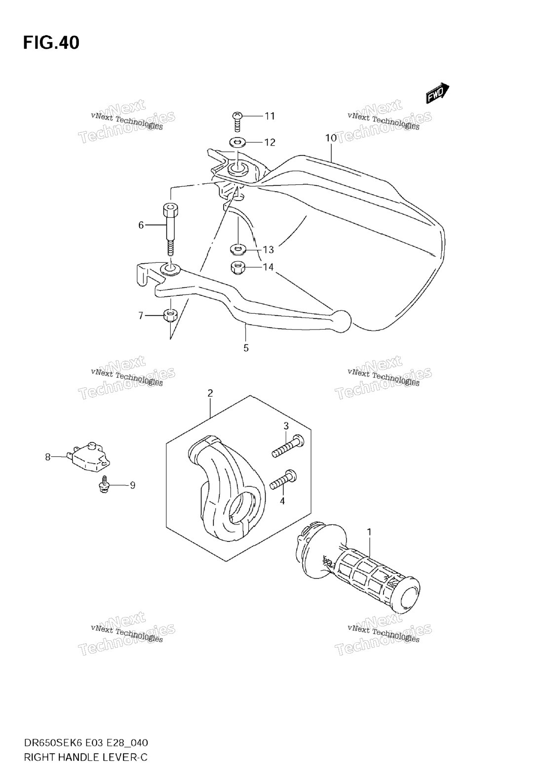 Right Handle Lever