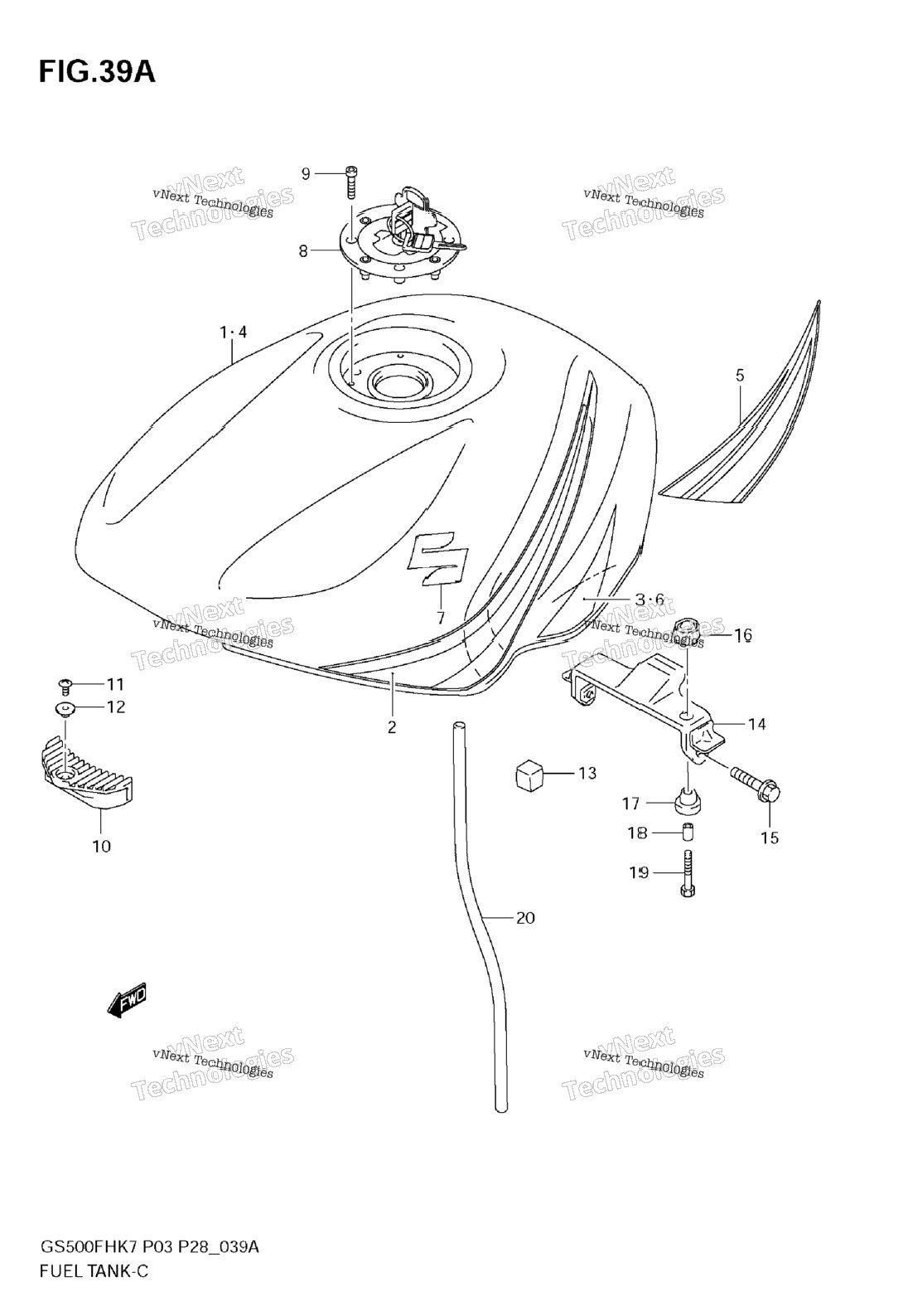 Fuel Tank (Model K8)