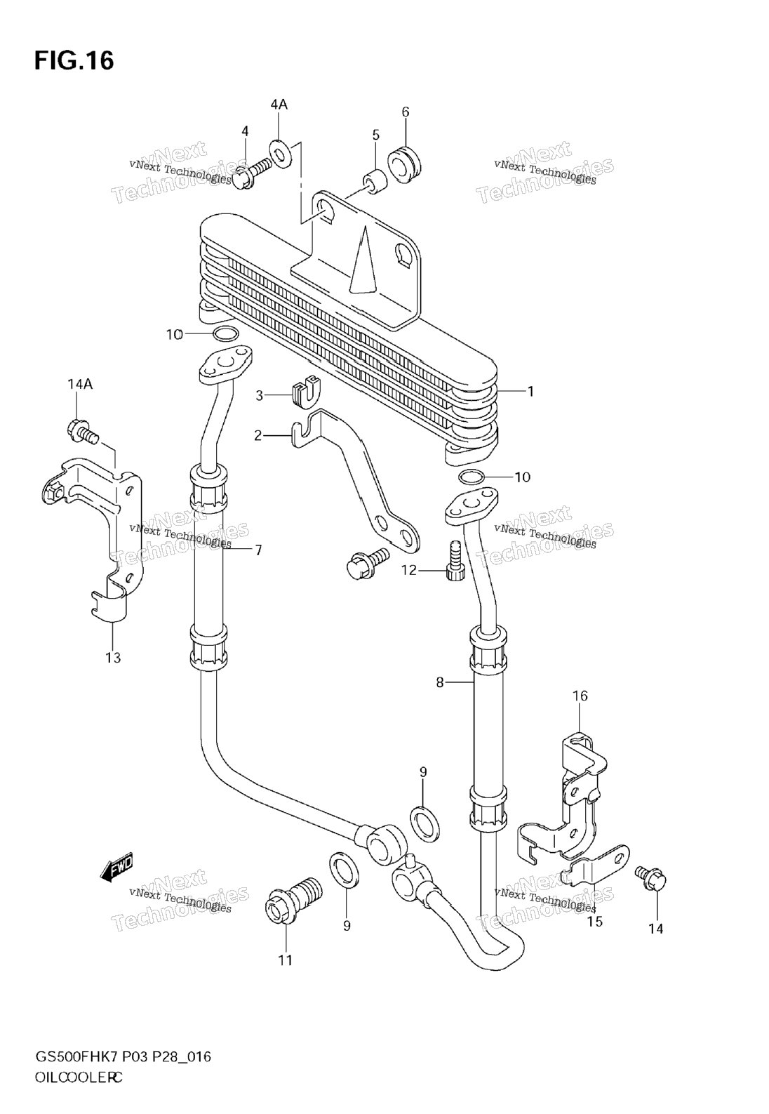 Oil Cooler (Gs500fh)