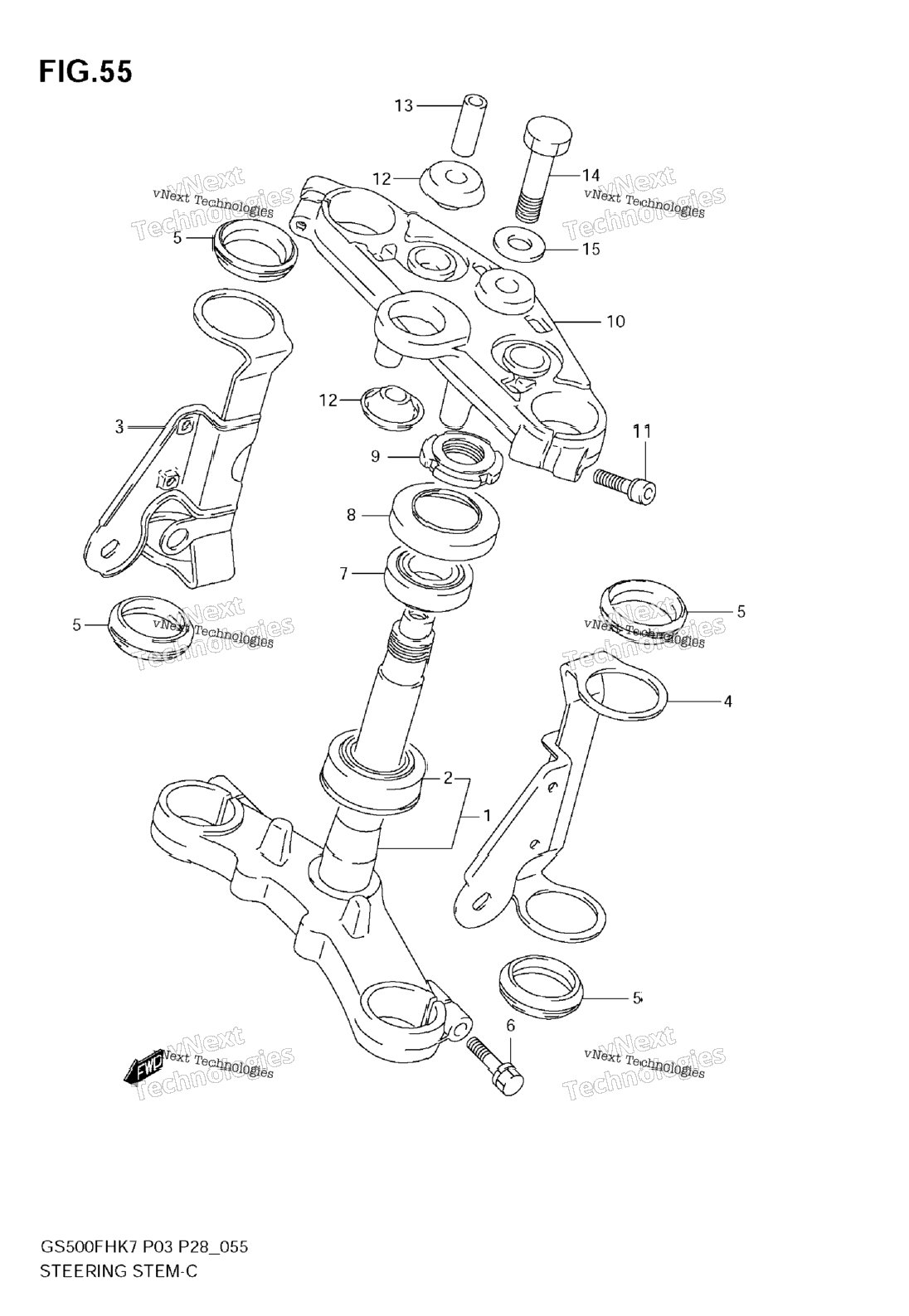 Steering Stem (Gs500h)