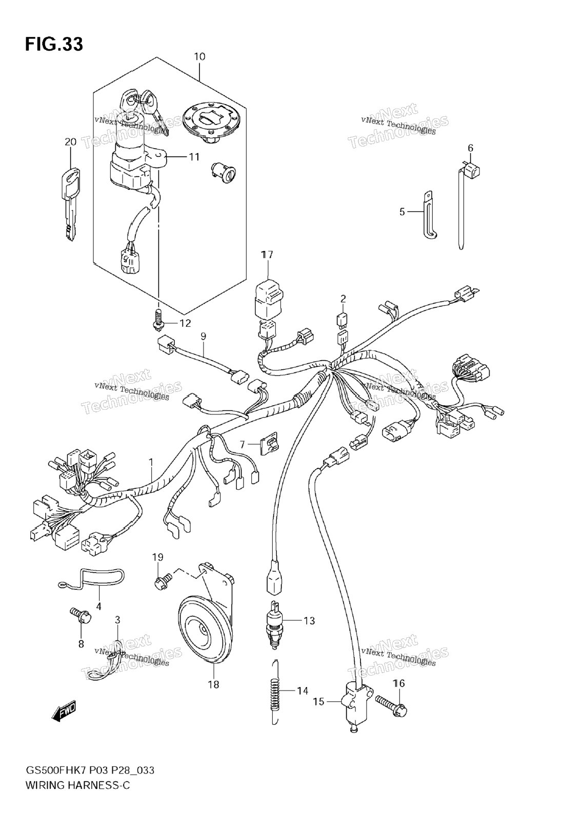 Wiring Harness (Gs500h E28, E95)