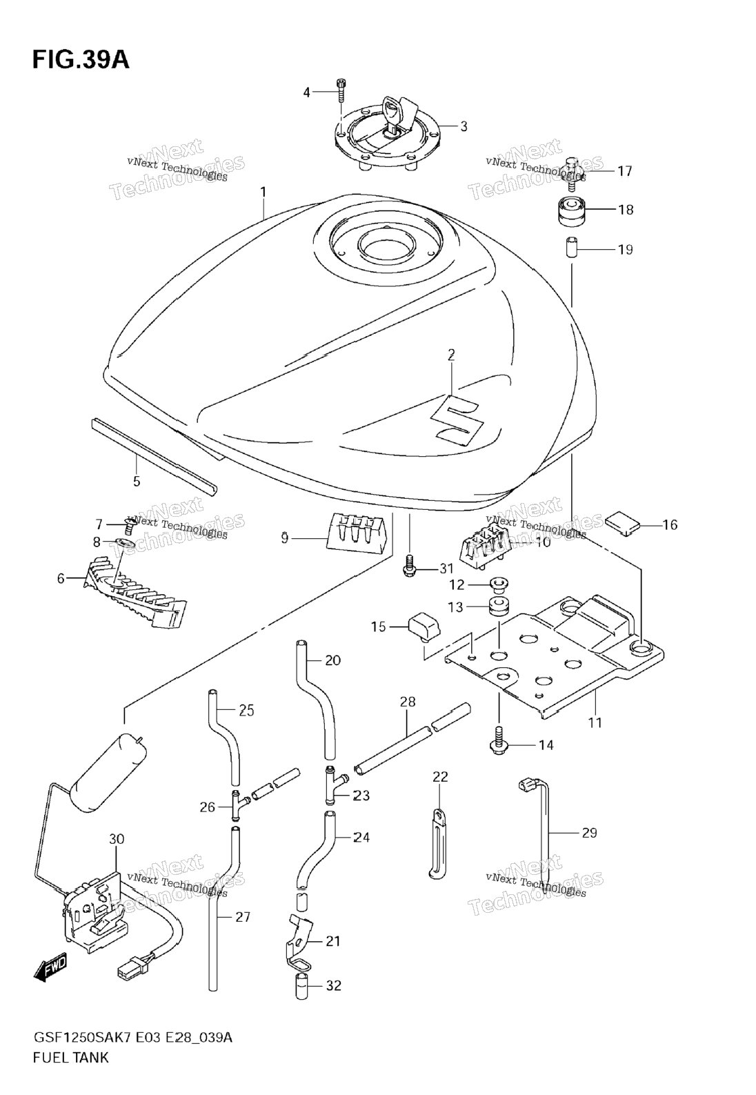 Fuel Tank (Model K9)