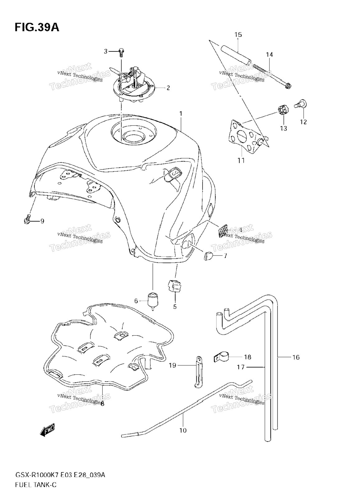 Fuel Tank (Model K8)