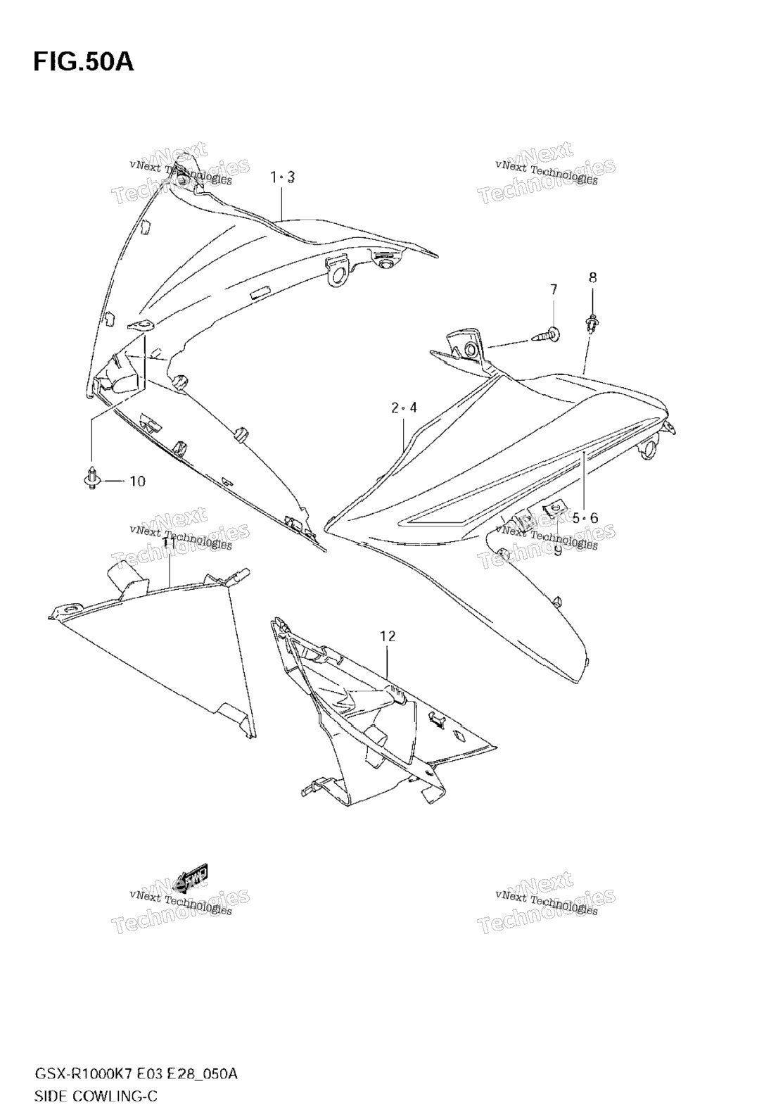 Side Cowling (Model K8)