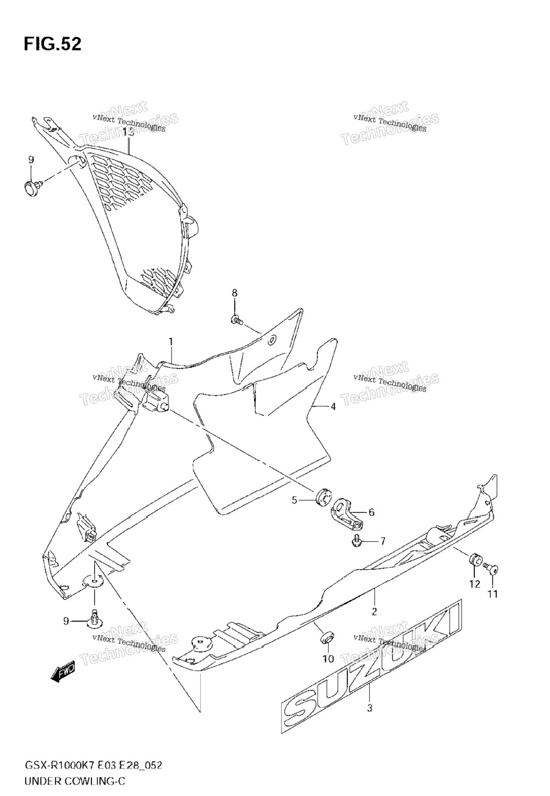 Under Cowling (Model K7)