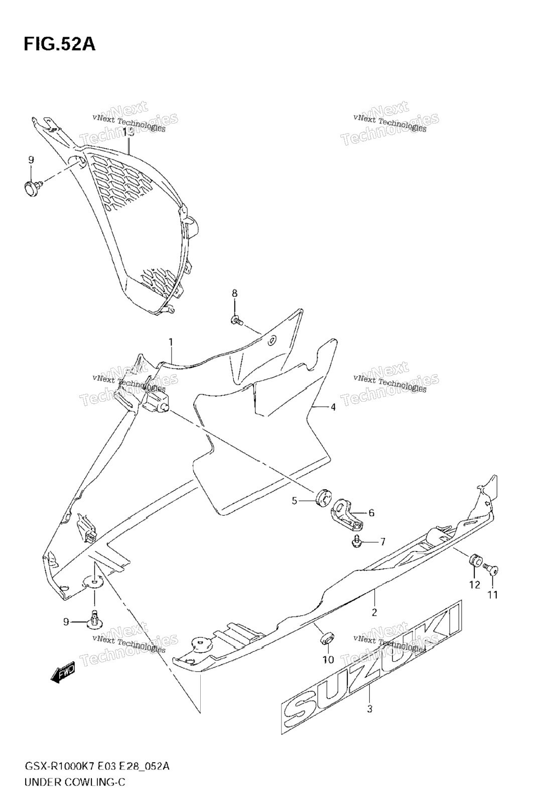 Under Cowling (Model K8)