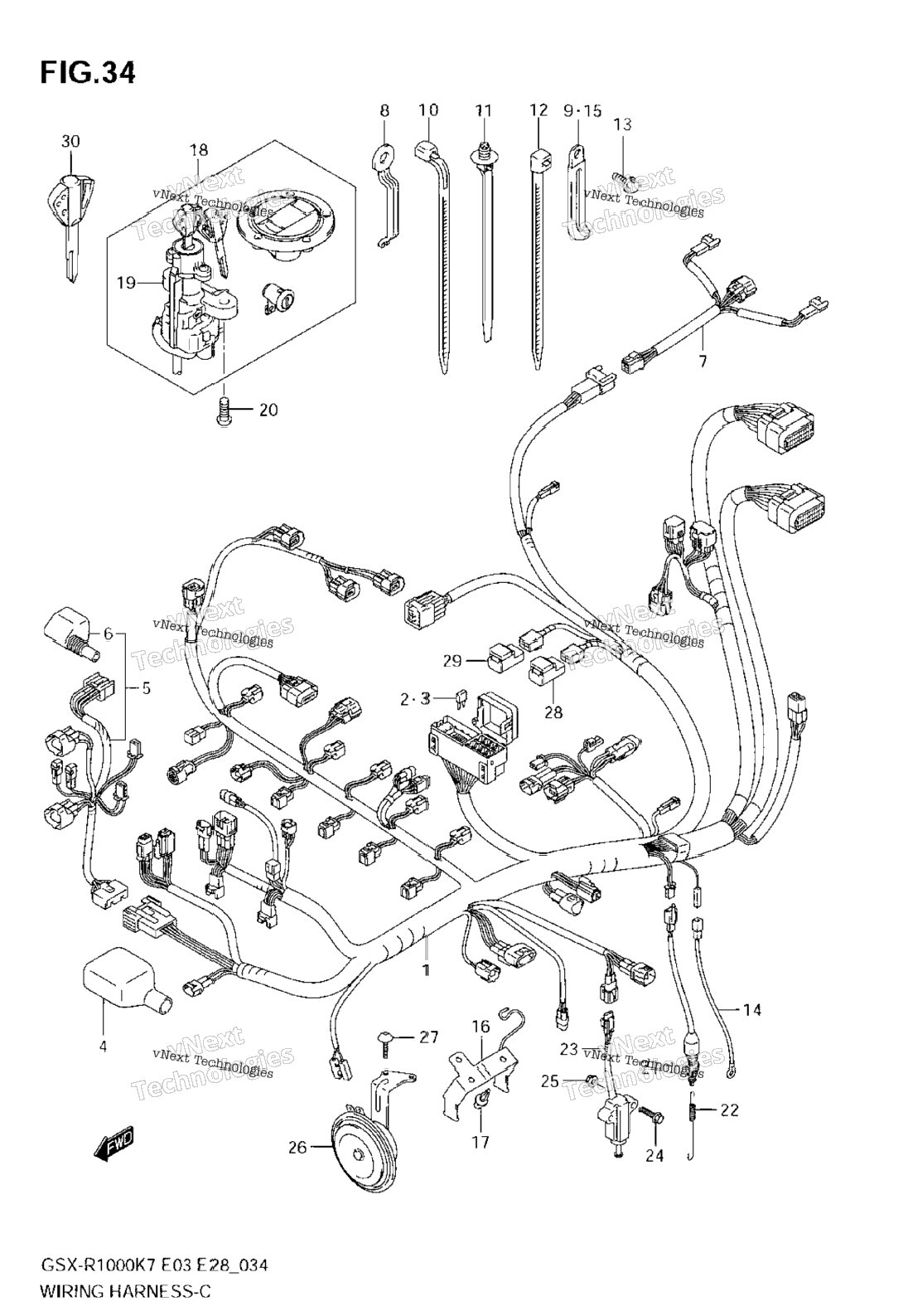 Нажмите для увеличения Wiring Harness