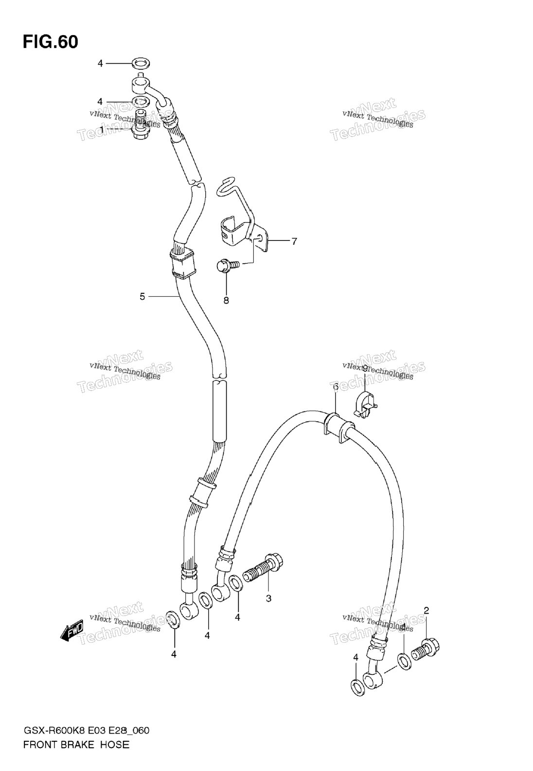 Front Brake Hose