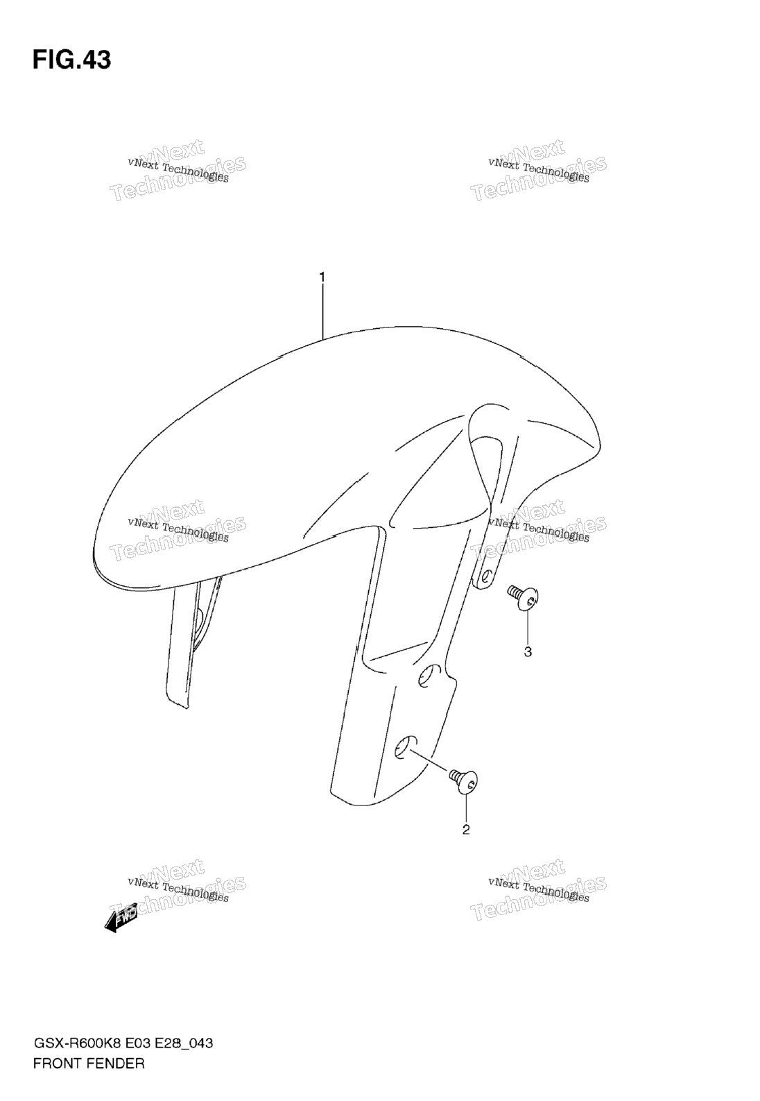 Нажмите для увеличения Front Fender