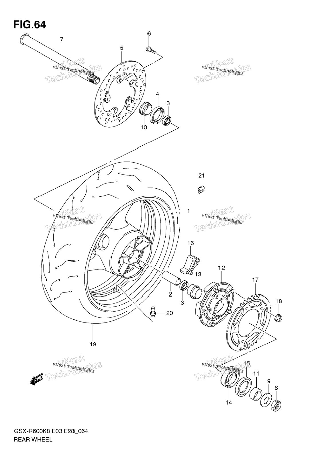 Нажмите для увеличения Rear Wheel