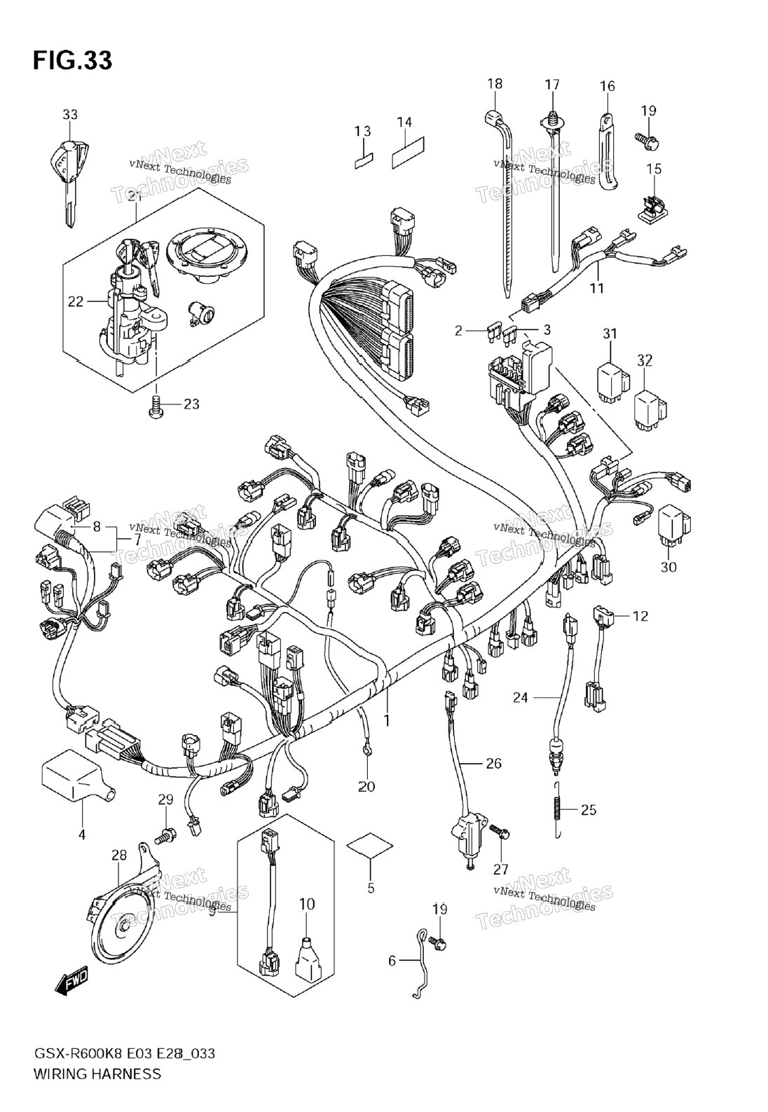 Нажмите для увеличения Wiring Harness