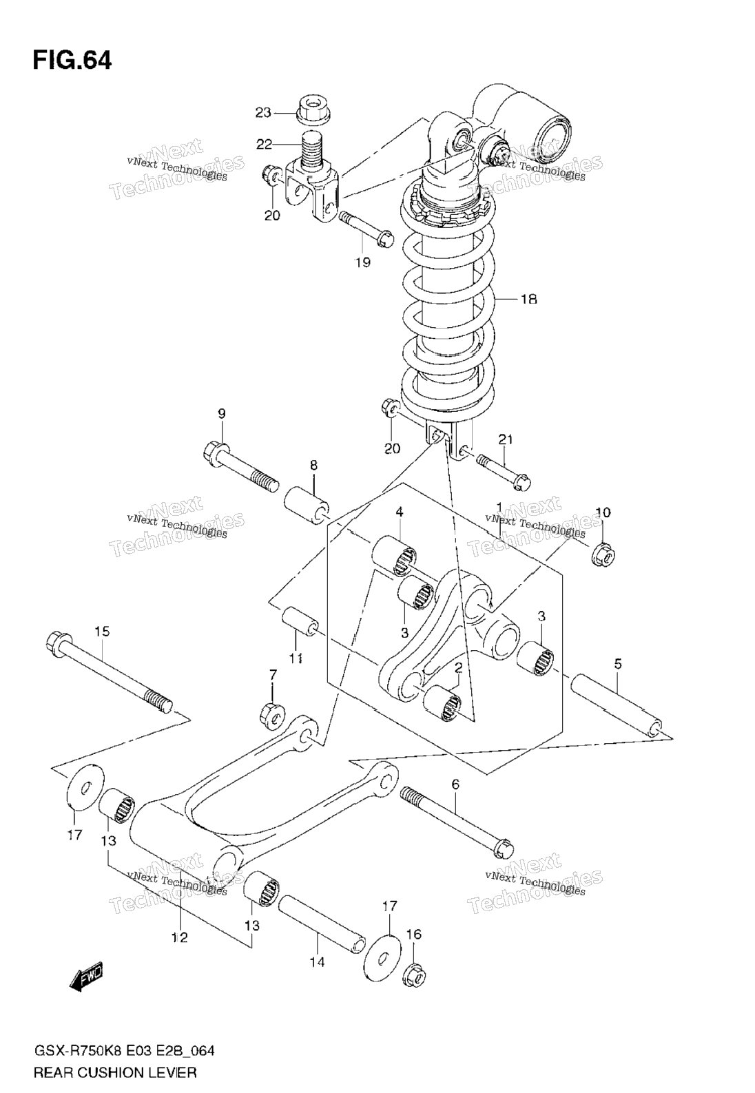 Rear Cushion Lever