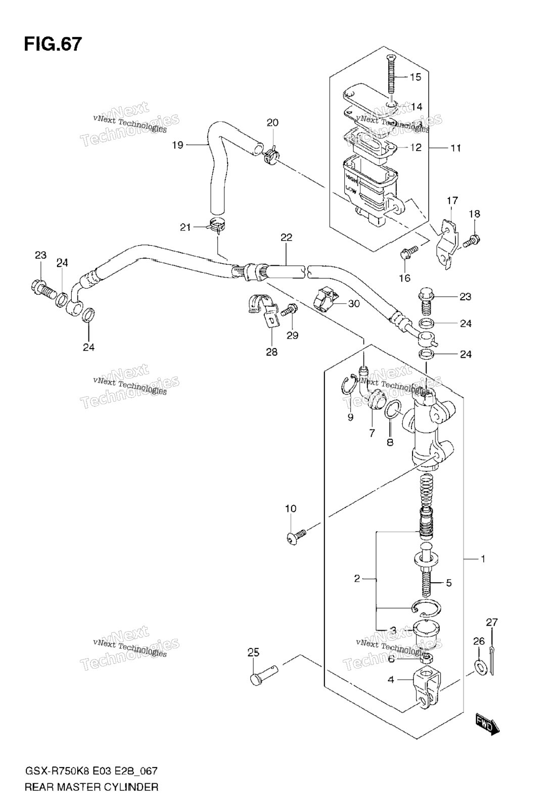 Rear Master Cylinder