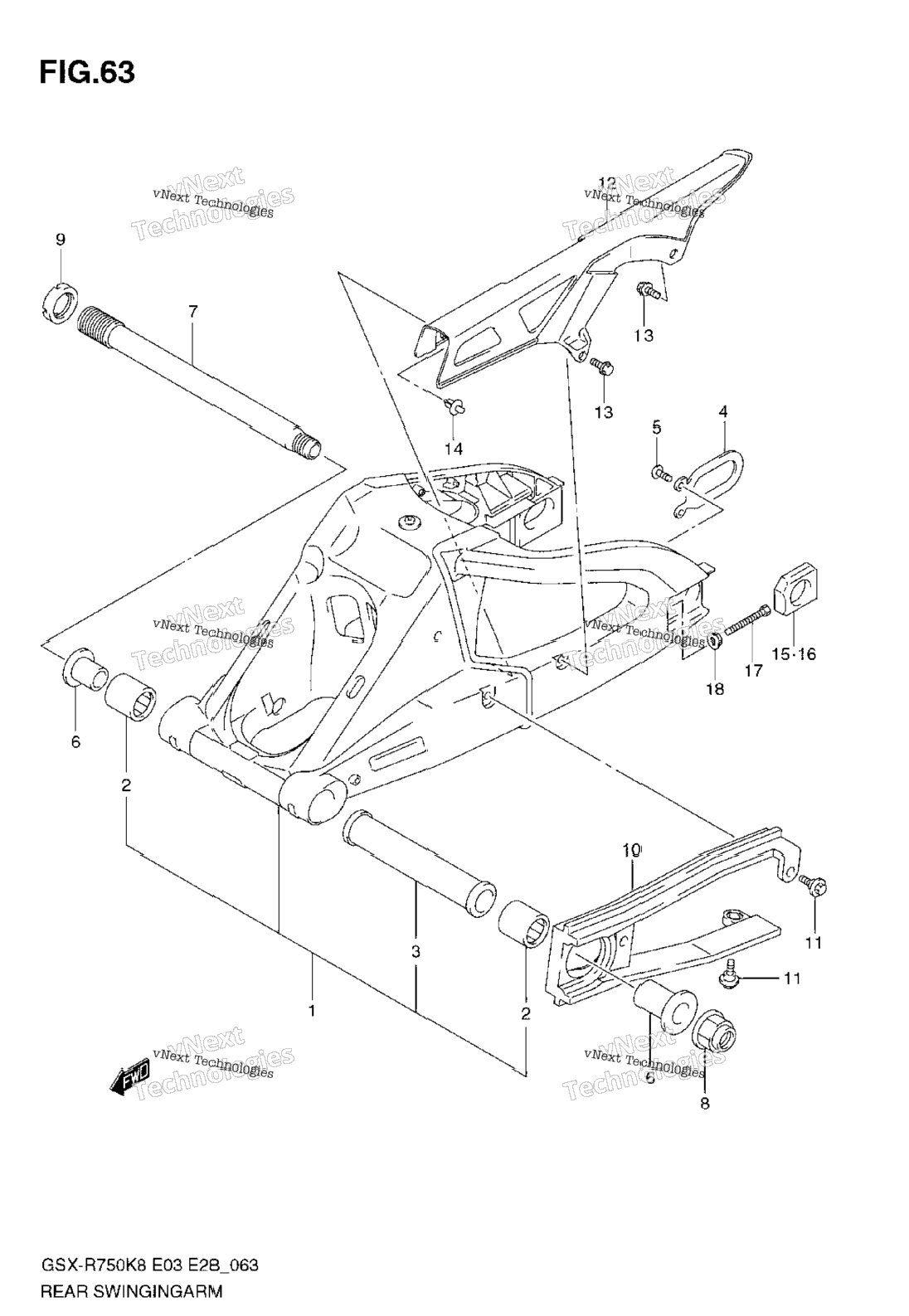 Rear Swinging Arm