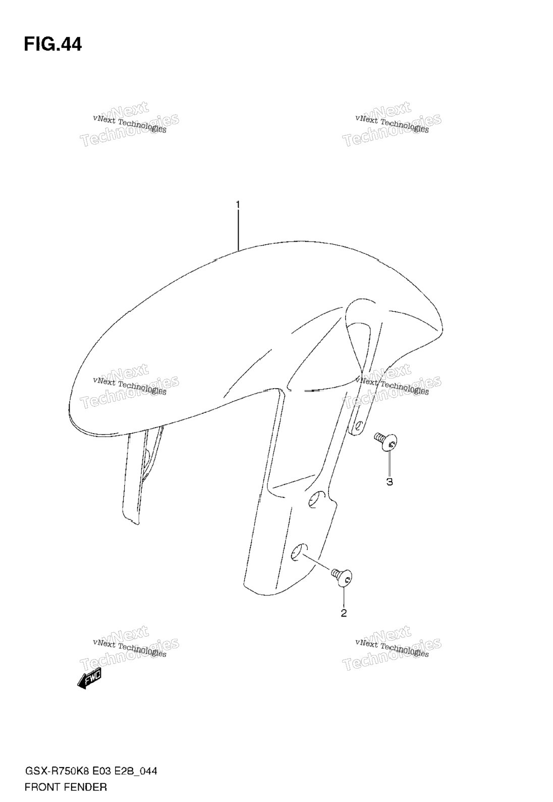 Нажмите для увеличения Front Fender