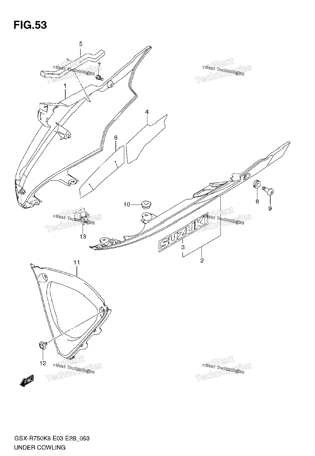 Нажмите для увеличения Under Cowling