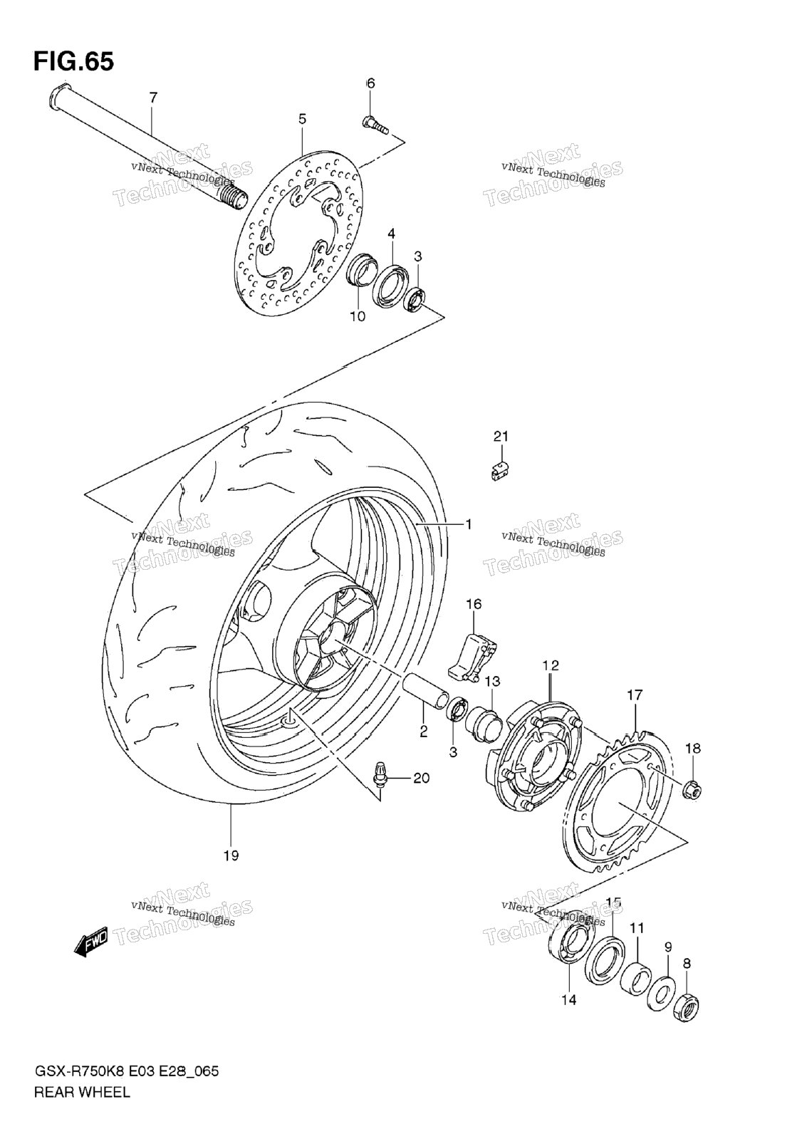 Нажмите для увеличения Rear Wheel