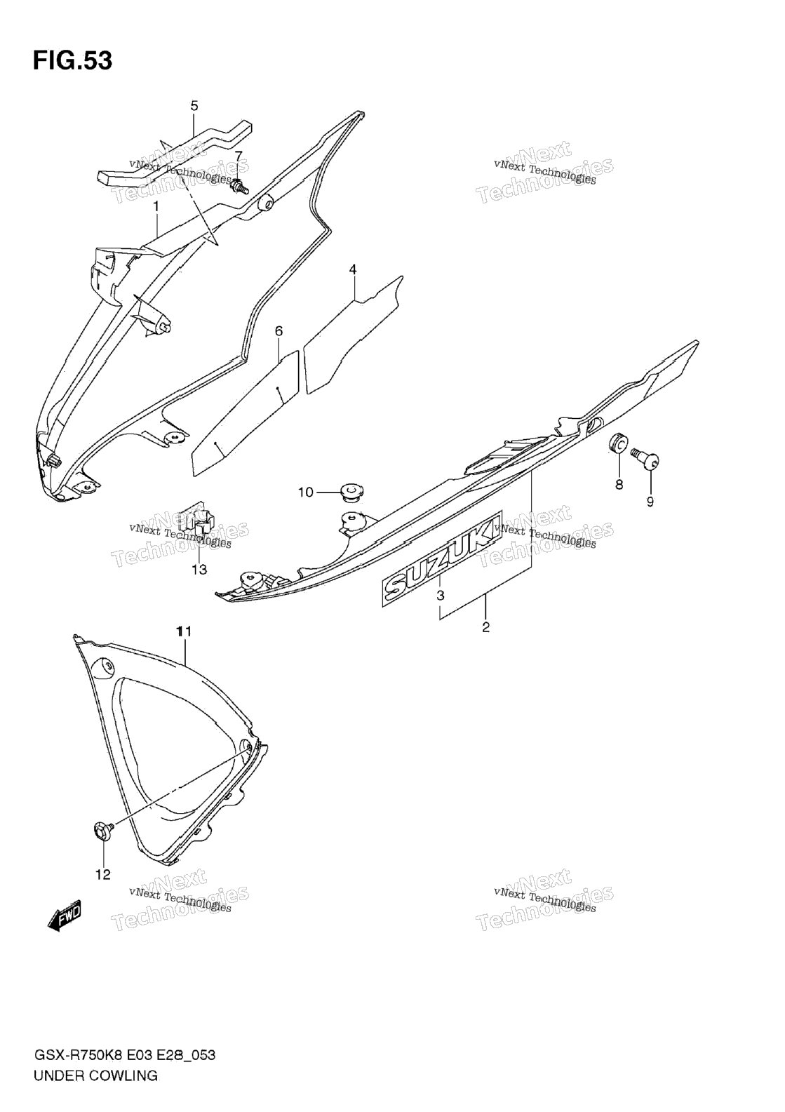 Нажмите для увеличения Under Cowling