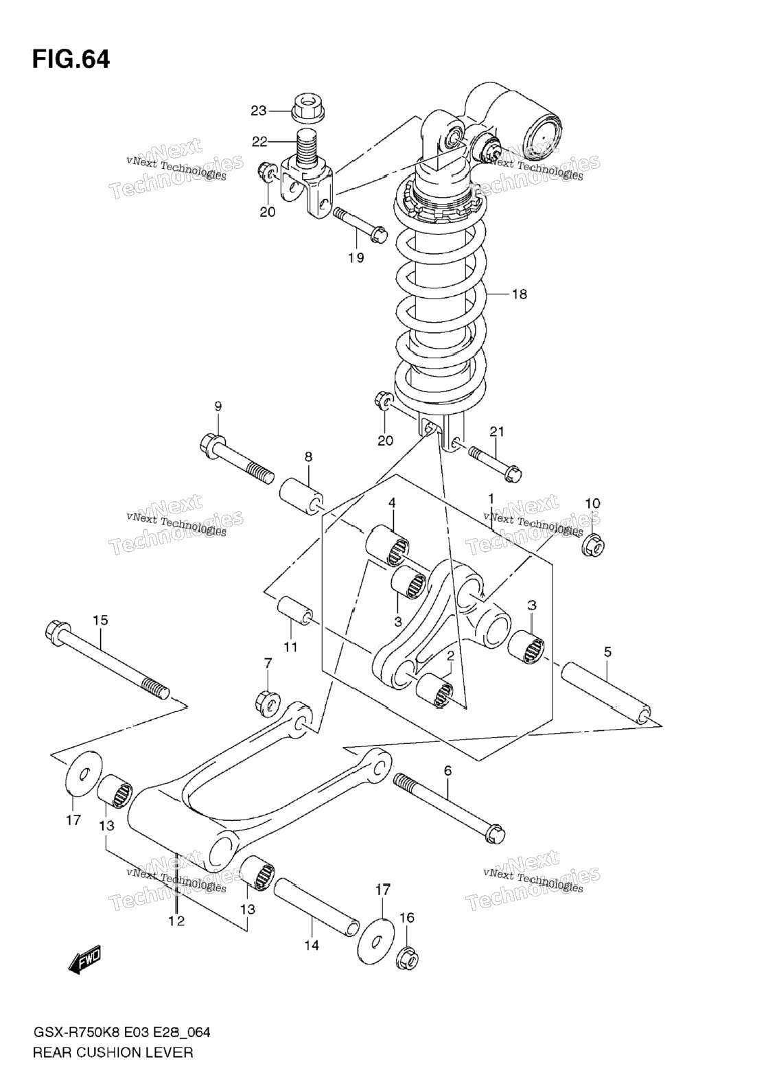 Rear Cushion Lever