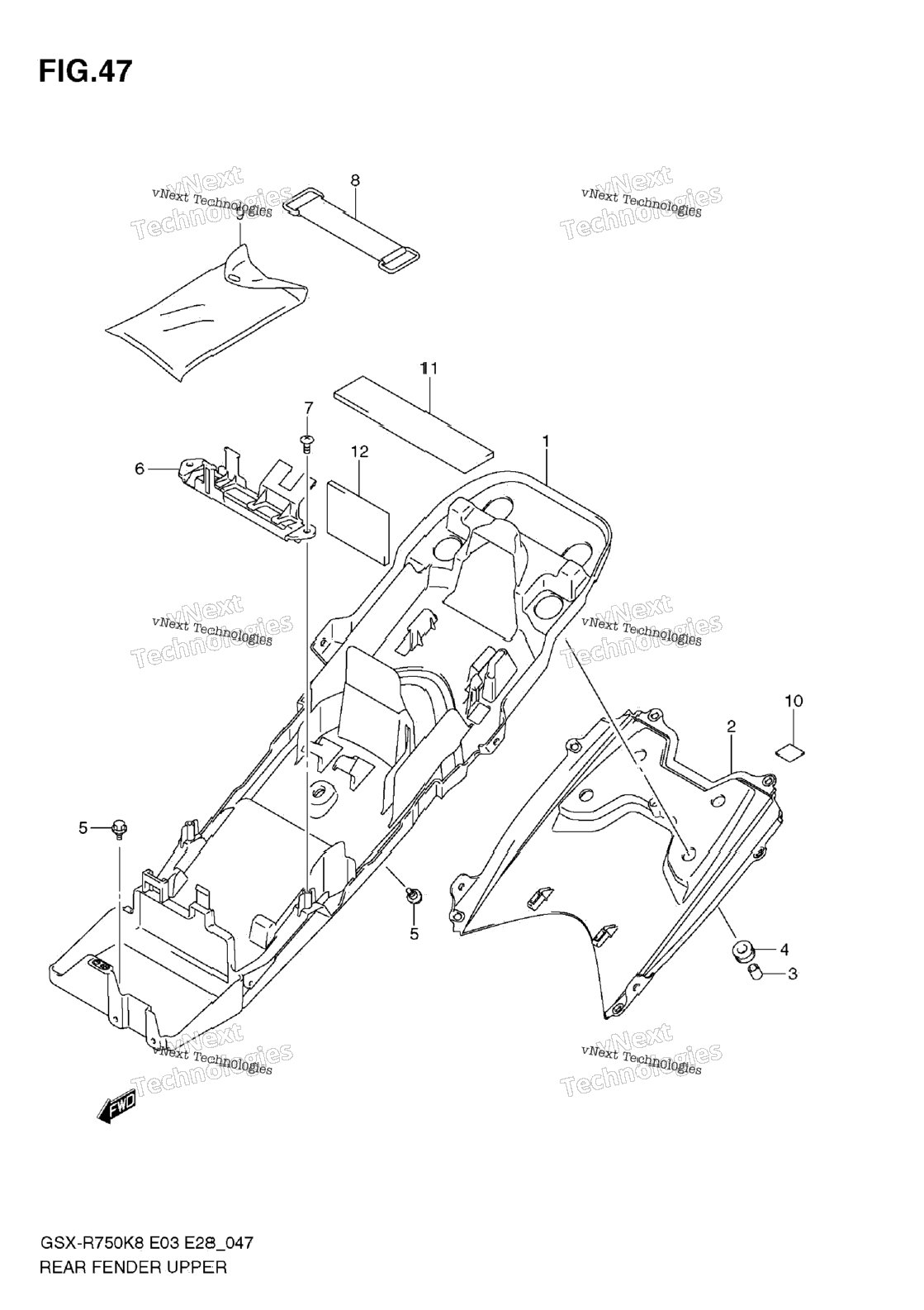 Rear Fender Upper