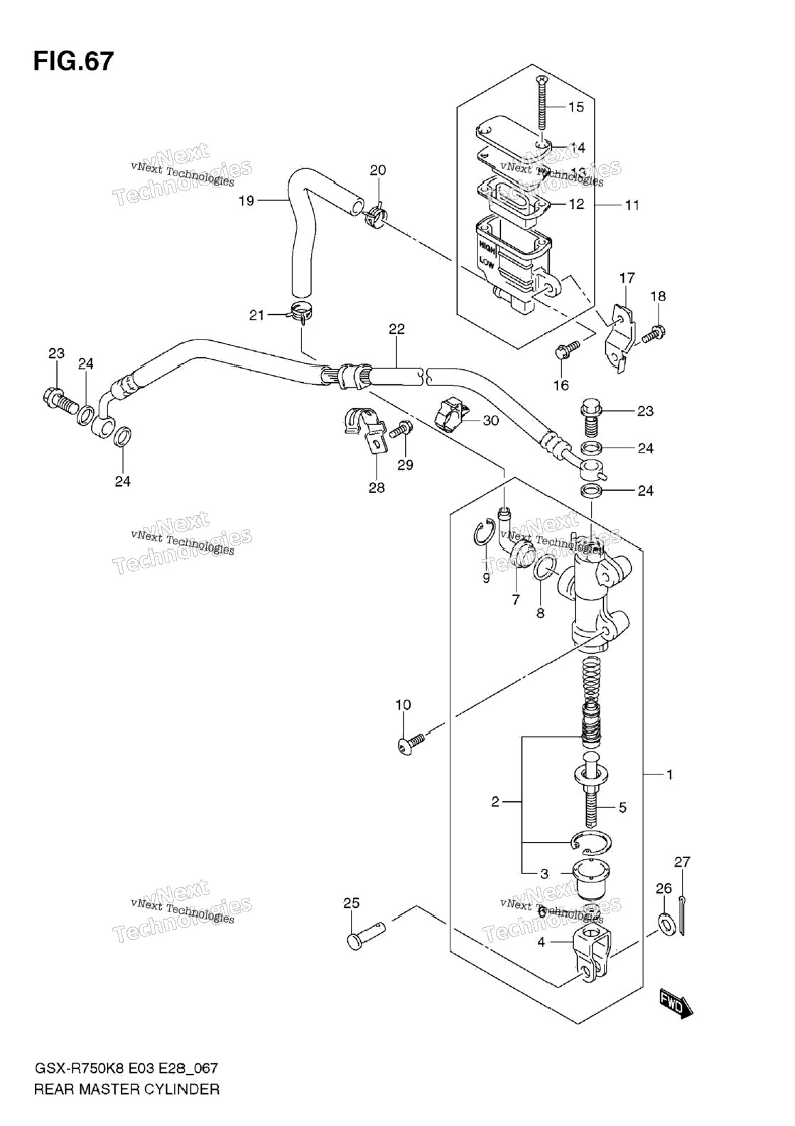 Rear Master Cylinder