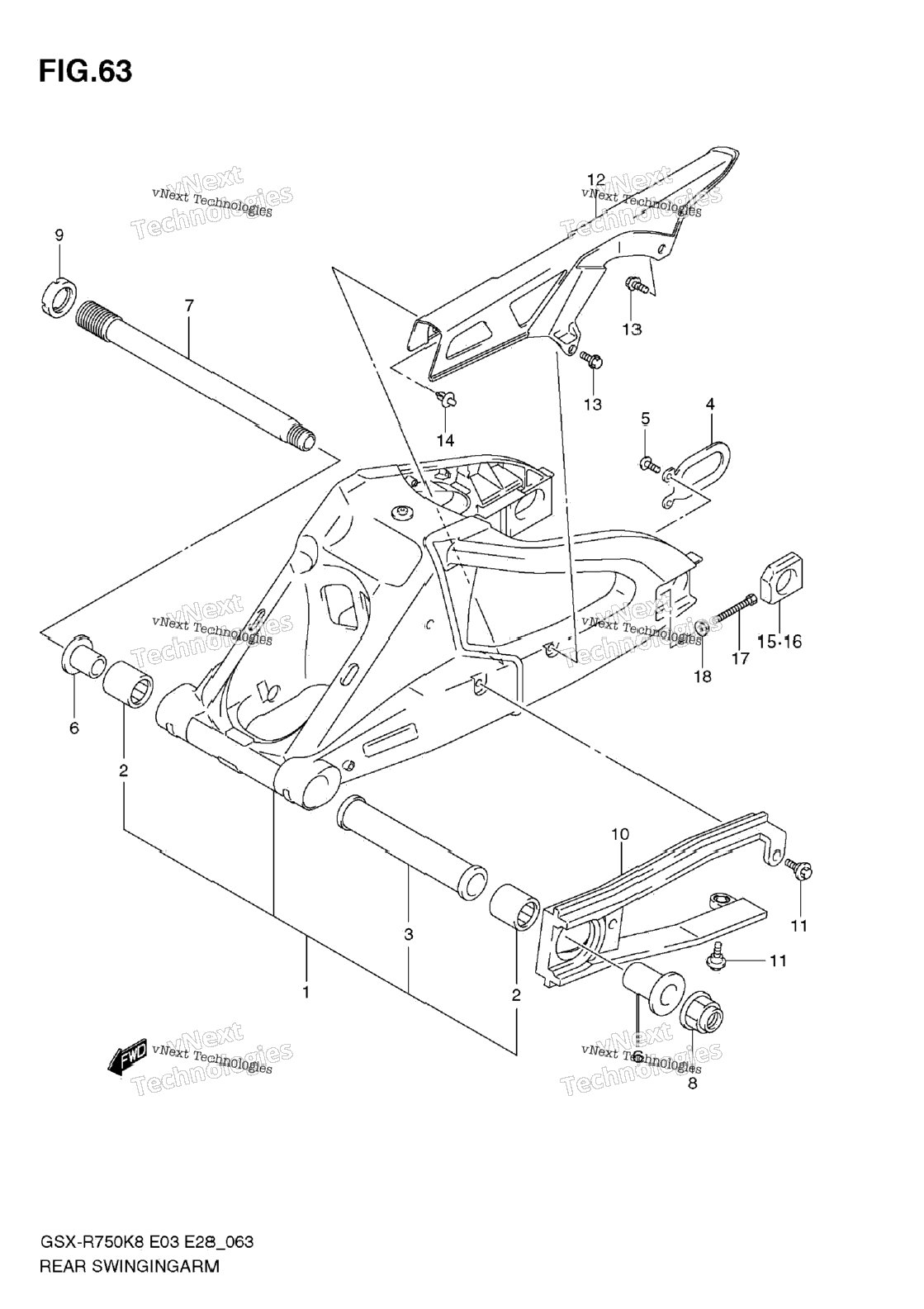 Rear Swinging Arm