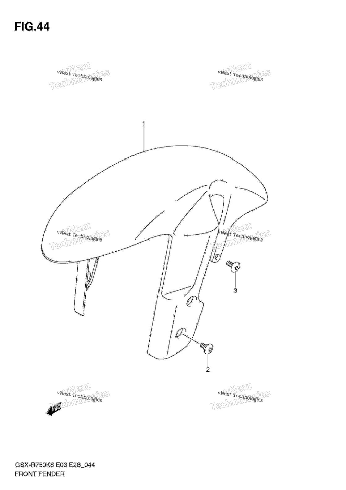 Нажмите для увеличения Front Fender
