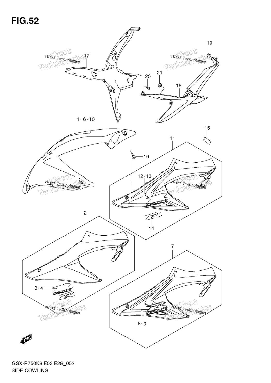 Side Cowling (Model K8)