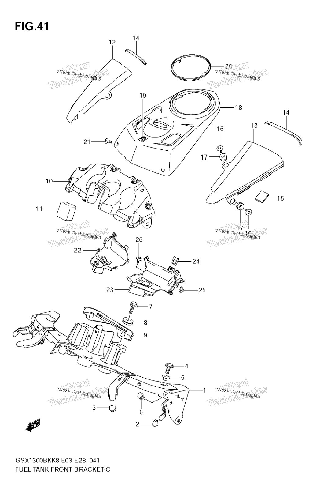 Fuel Tank Front Bracket