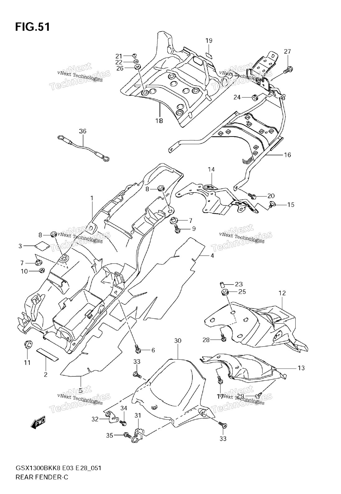 Нажмите для увеличения Rear Fender