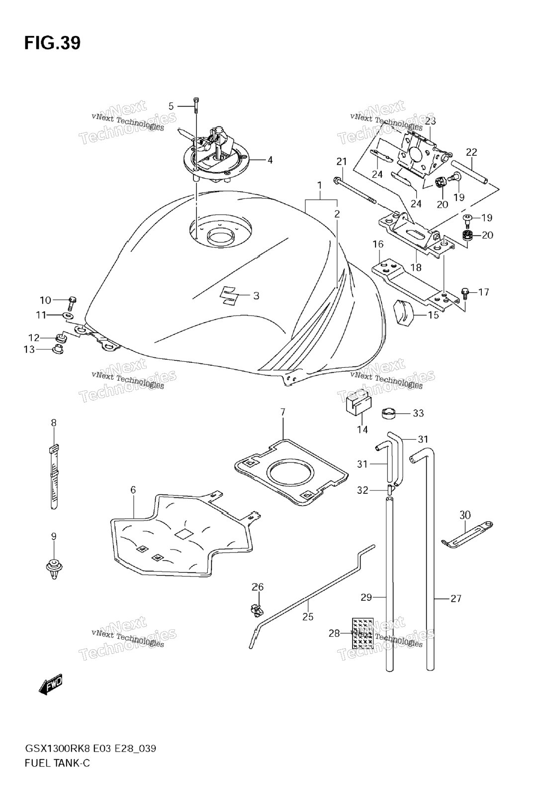 Fuel Tank (Model K8)